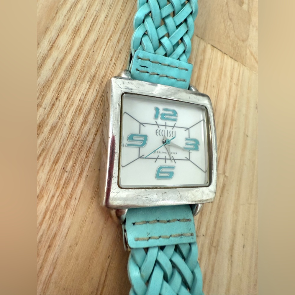 Vintage ECCLISSI ladies 925 Sterling silver watch NEW BATTERY